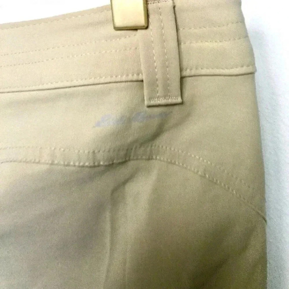 Eddie Bauer Womens Tan Relaxed Fit Capri Cropped Outdoor Pants Size 4 - Picture 2 of 11